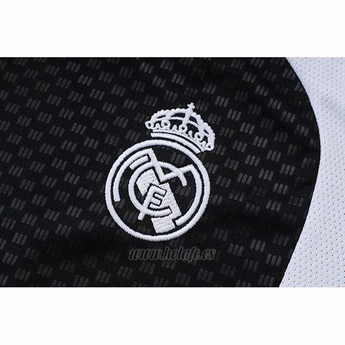 Chandal del Real Madrid Manga Corta 2025-2026 Negro - Pantalon Corto